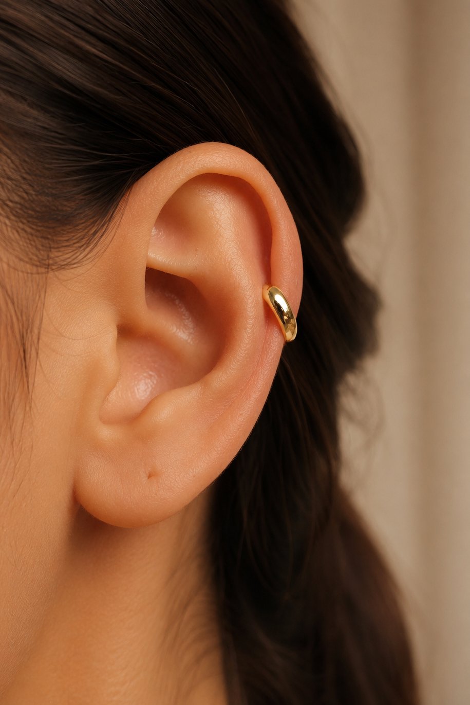 Bombeli Çelik Halka Piercing Helix Kıkırdak Lob