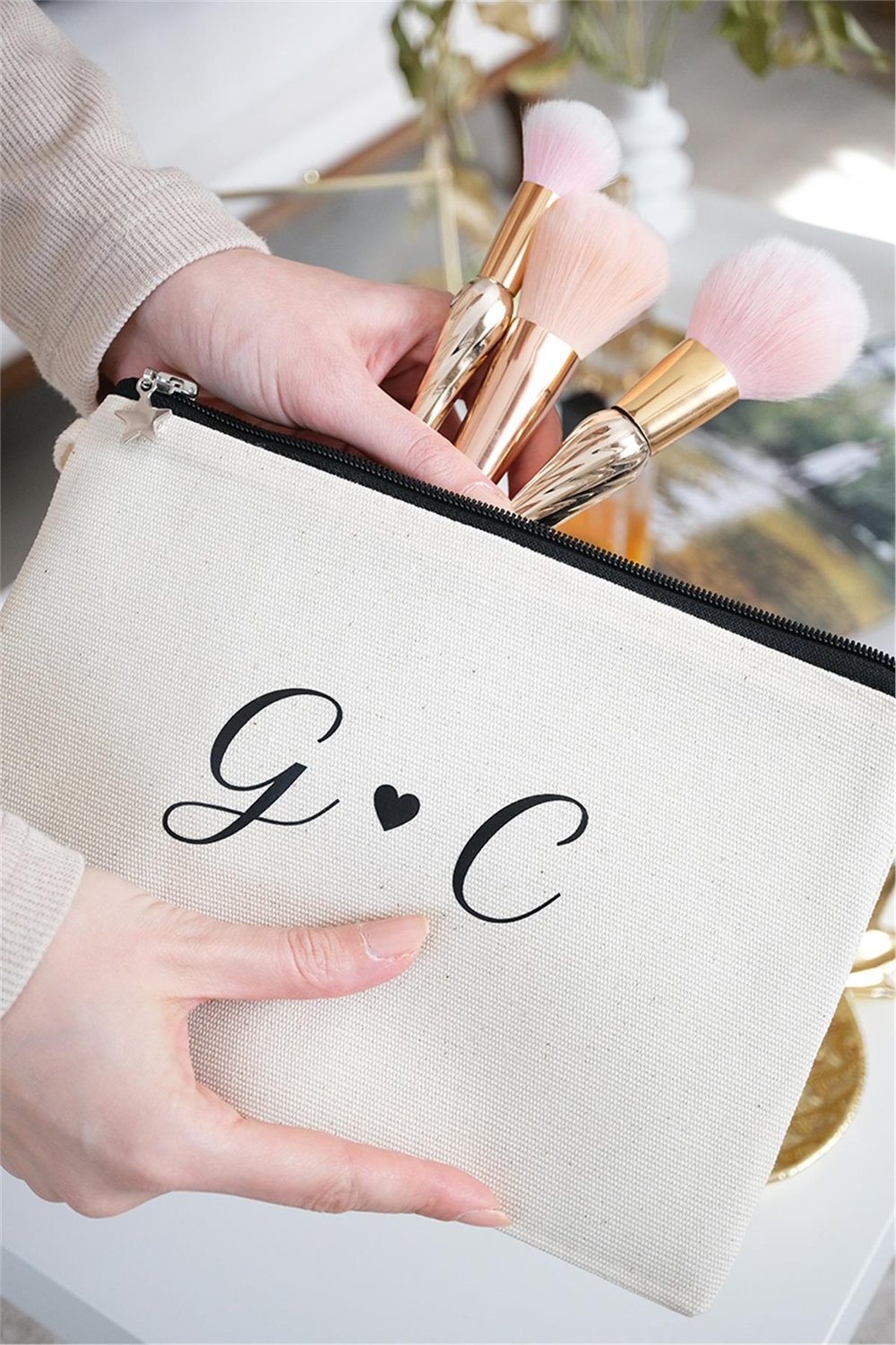 Kişiye Özel Ham Renk Clutch Çanta