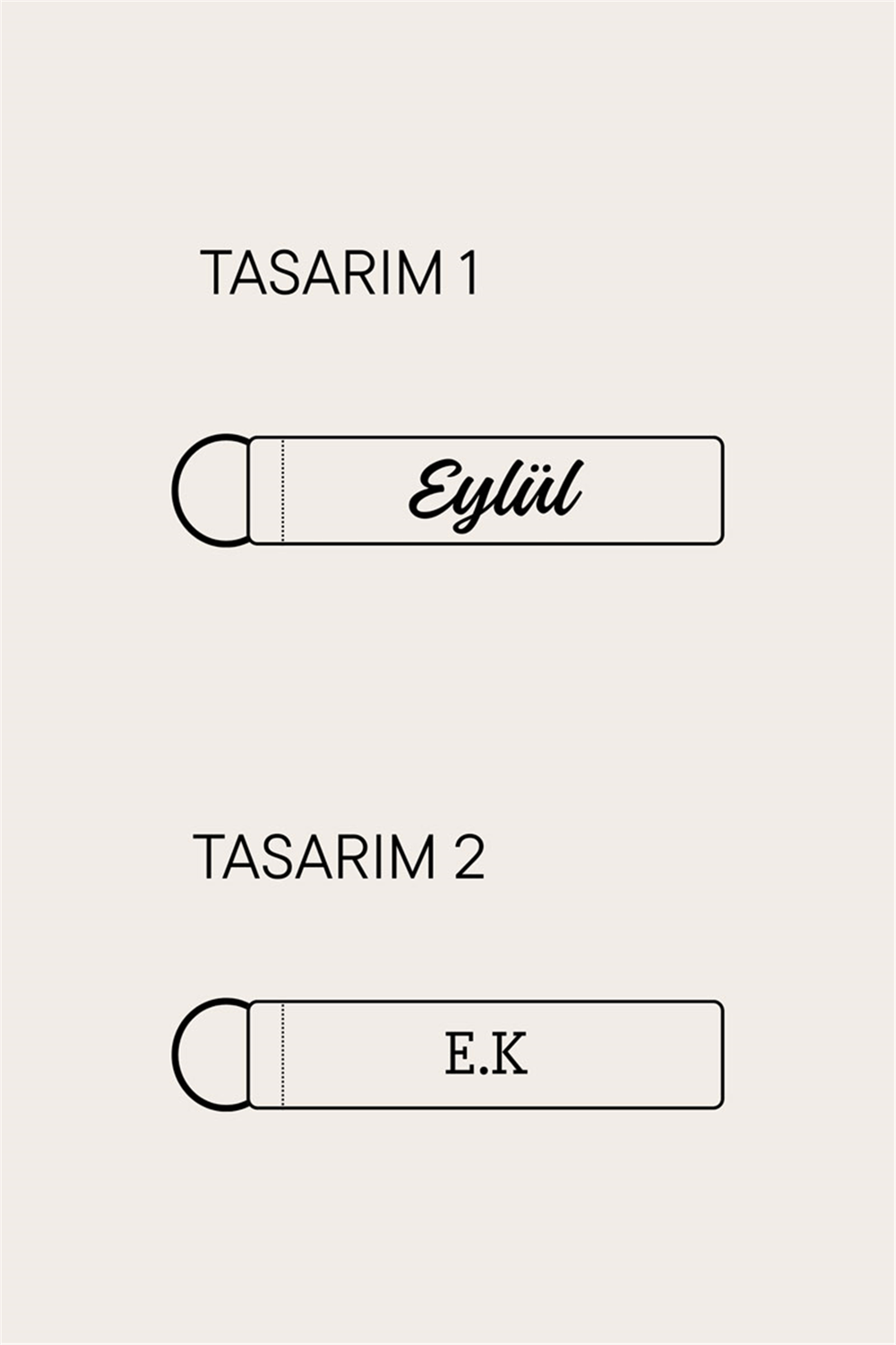 Kişiye Özel Lacivert Kadife Anahtarlık
