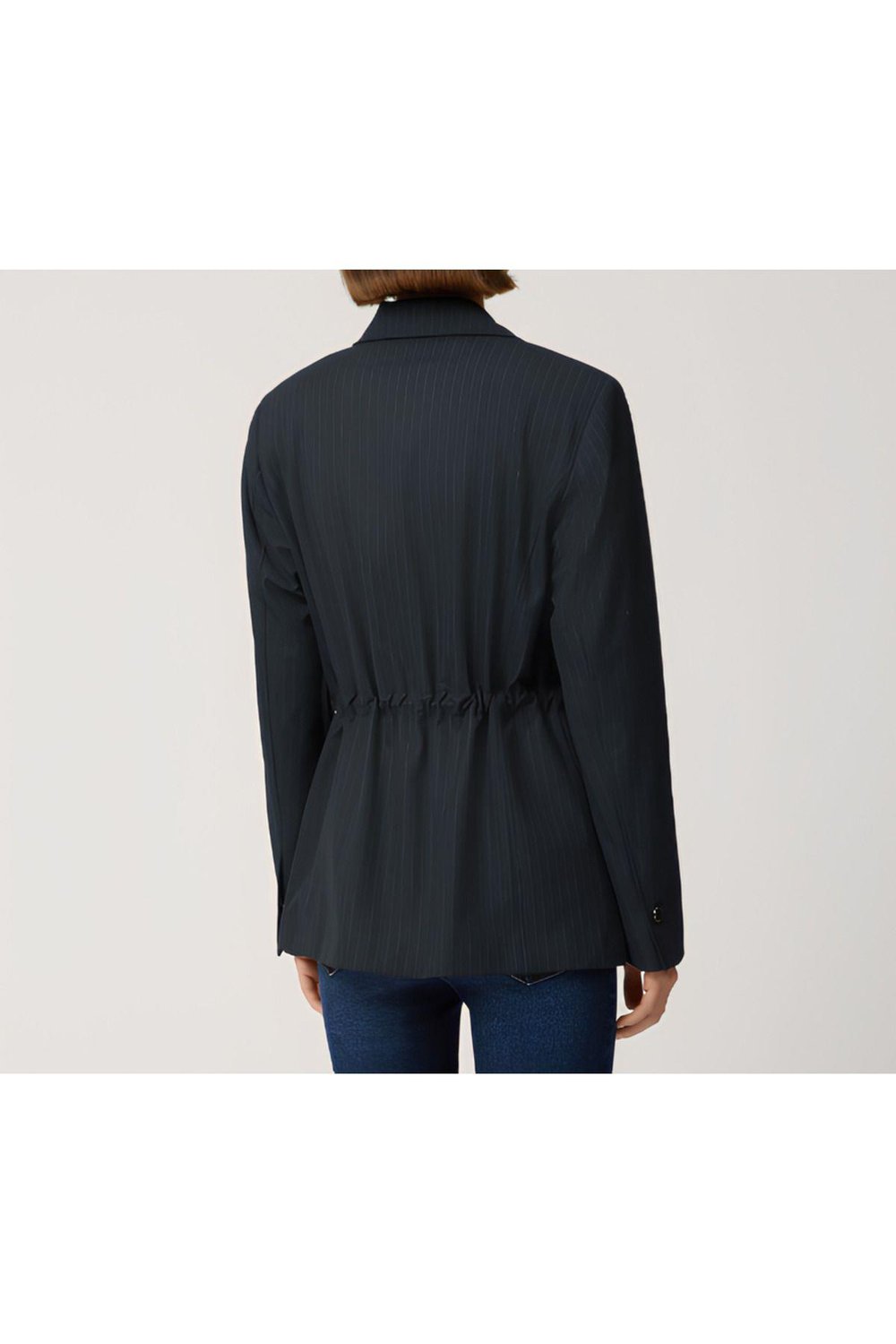 Kadın Vintage Büzgülü Hırka Blazer Ceket