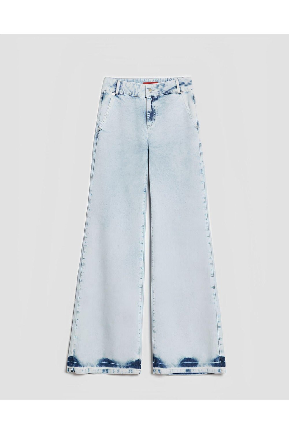 Kadın Vintage Jean Bol Paça Kot Pantolon