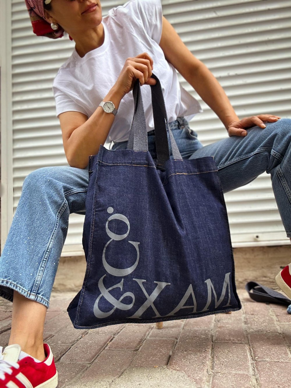 Lacivert Denim Çanta
