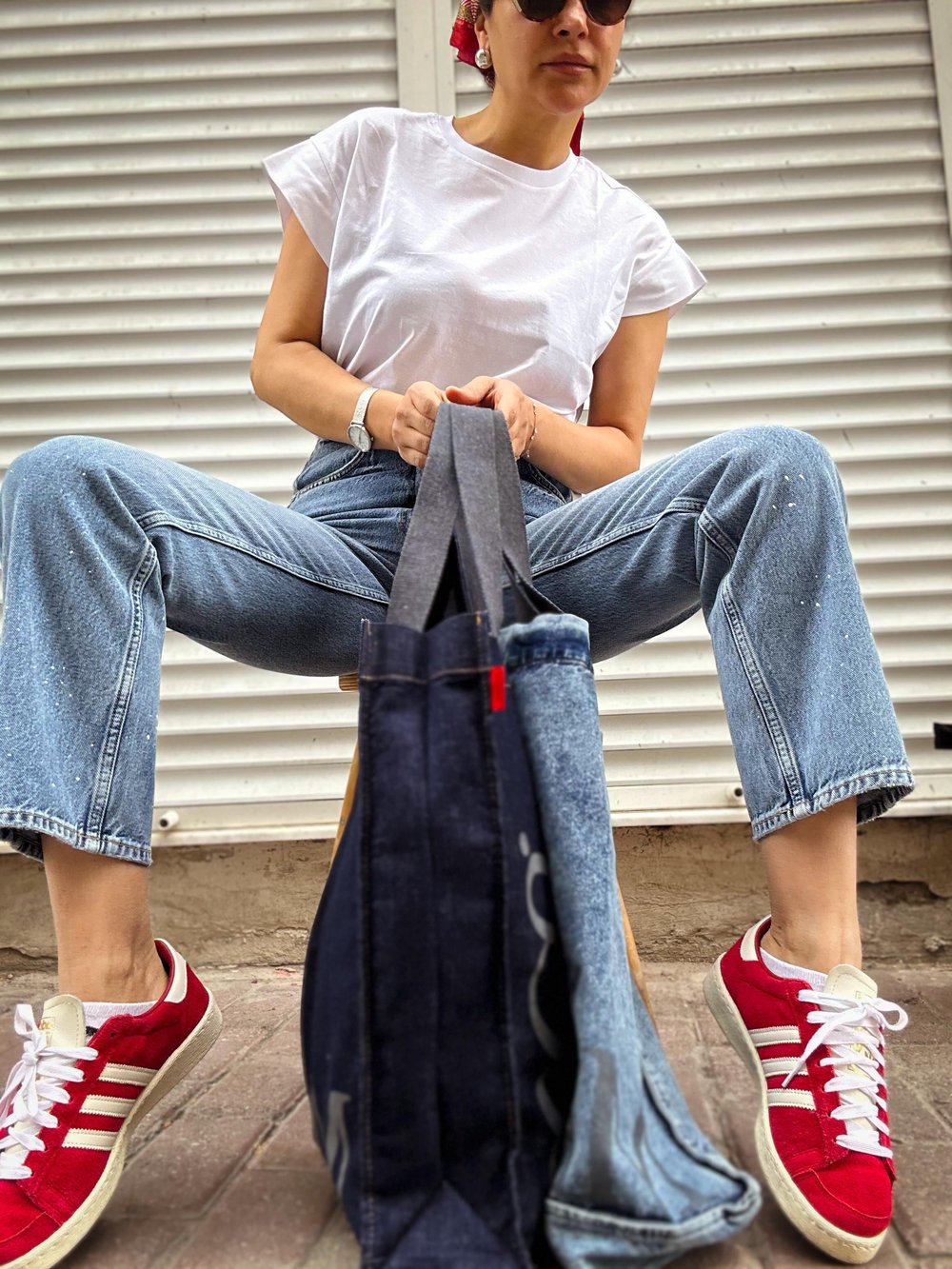 Lacivert Denim Çanta