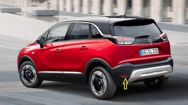 Opel Crossland X Arka Sol Reflektör Orijinal Psa 13478306