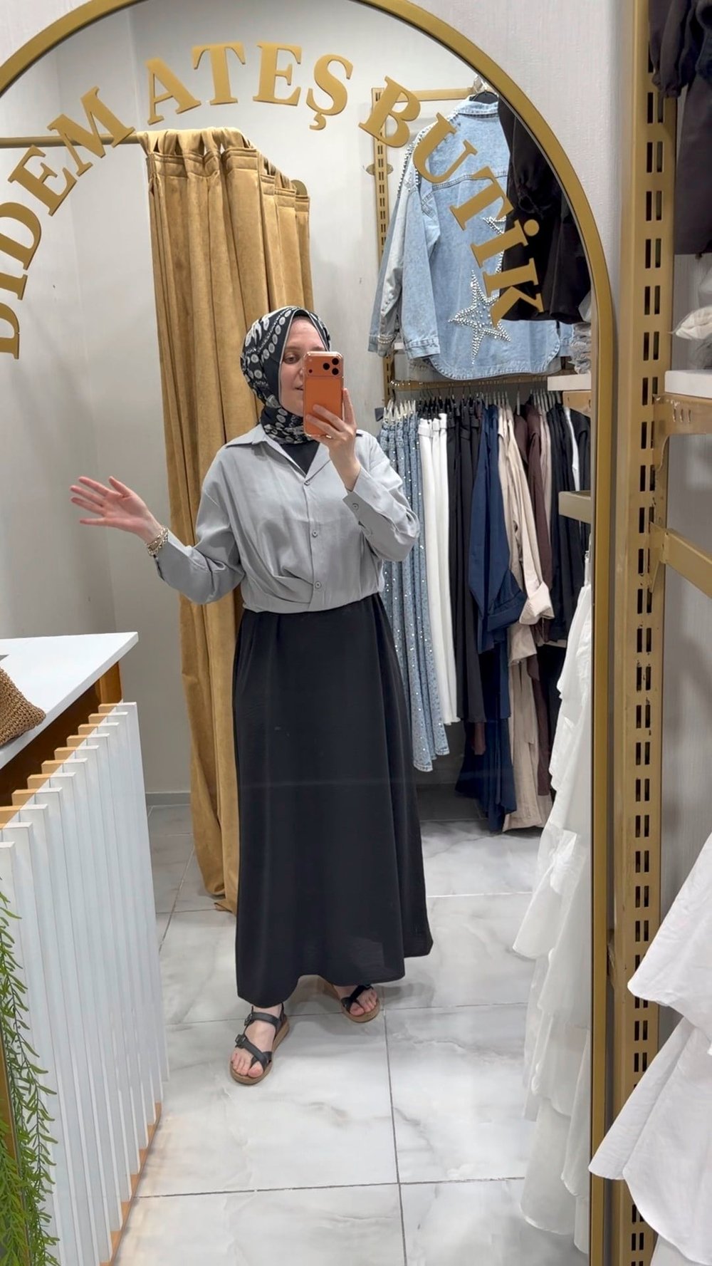 Bağlama Detaylı Kısa Gömlek