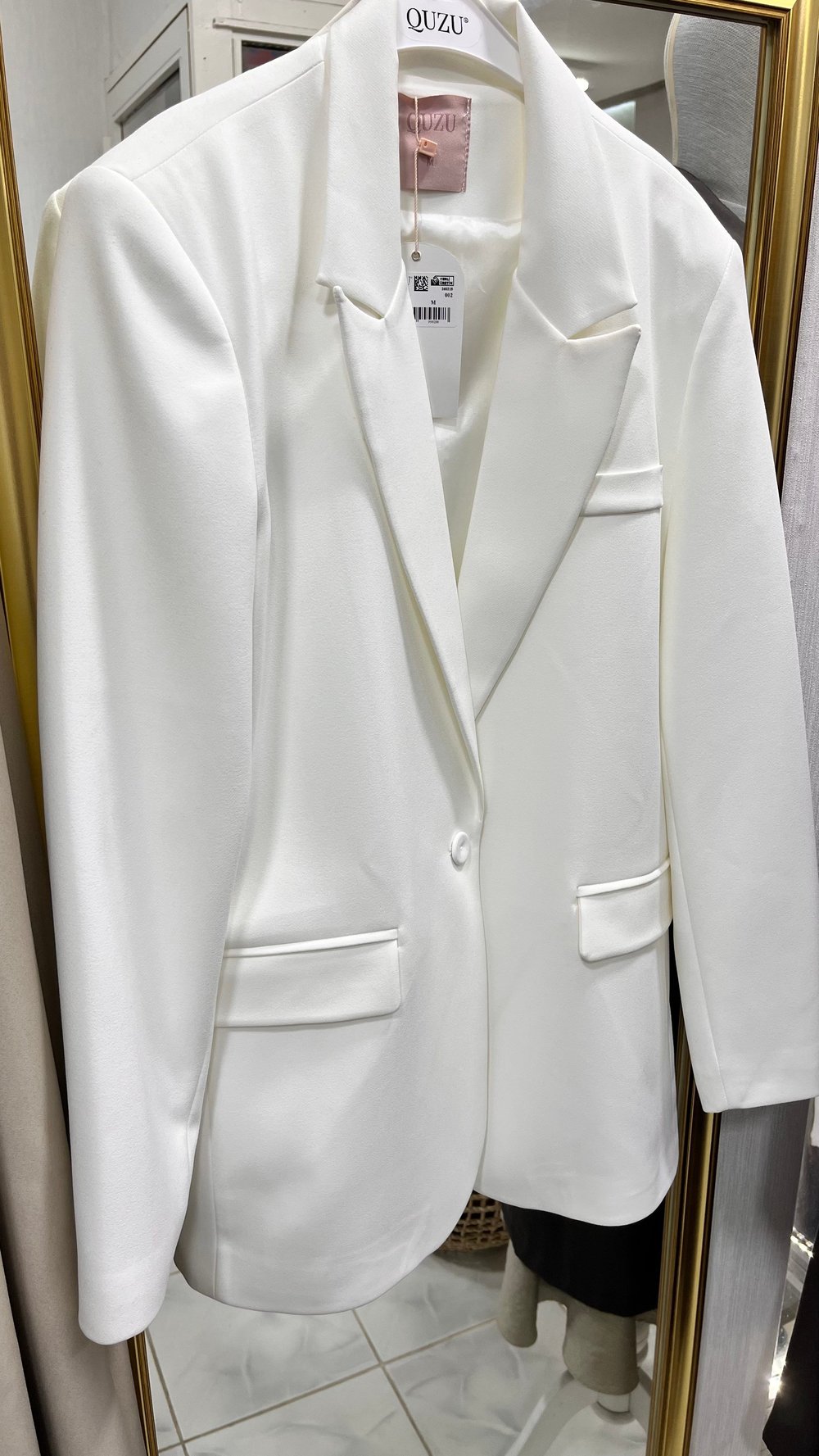 Blazer Ceket-Beyaz