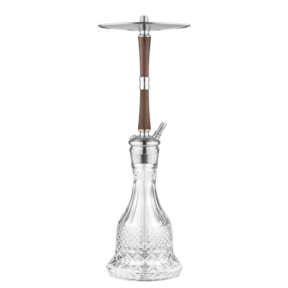 Hoob Go Pro Wood Rus Nargile Takımı - Silver