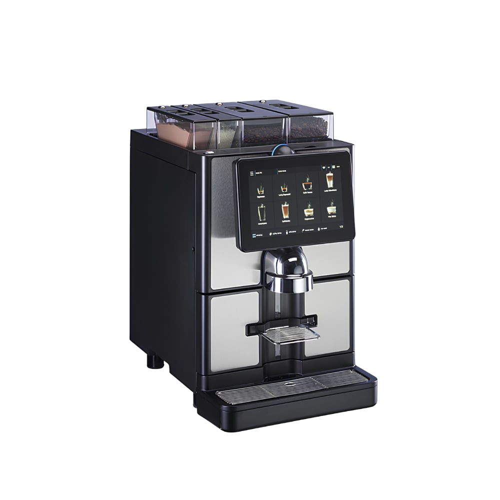 Carimali SilverTwin MS220-E1M00002 2 Beans 2 Solubles Fresh Milk Ivory Black CARbrew L Otomatik Kahve Makinesi