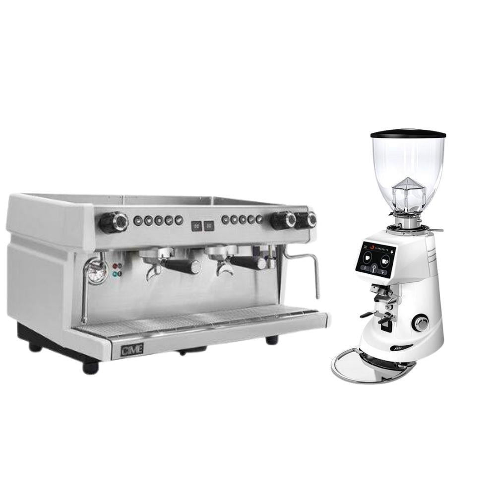 CIME Luna SB 20 Beyaz 2 Gruplu Espresso Makinesi Seti