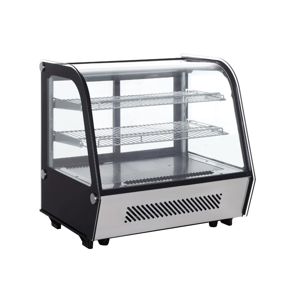 DST-05  LED Aydınlatmalı, Bombeli Camlı, 120 Litre Set Üstü Soğuk Teşhir Dolabı