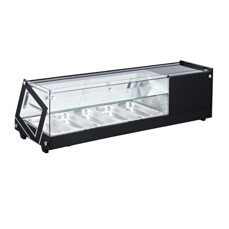 DTS-64L Ön Düz Camlı, LED Aydınlatmalı, 64 Litre Set Üstü Soğuk Teşhir Ünitesi