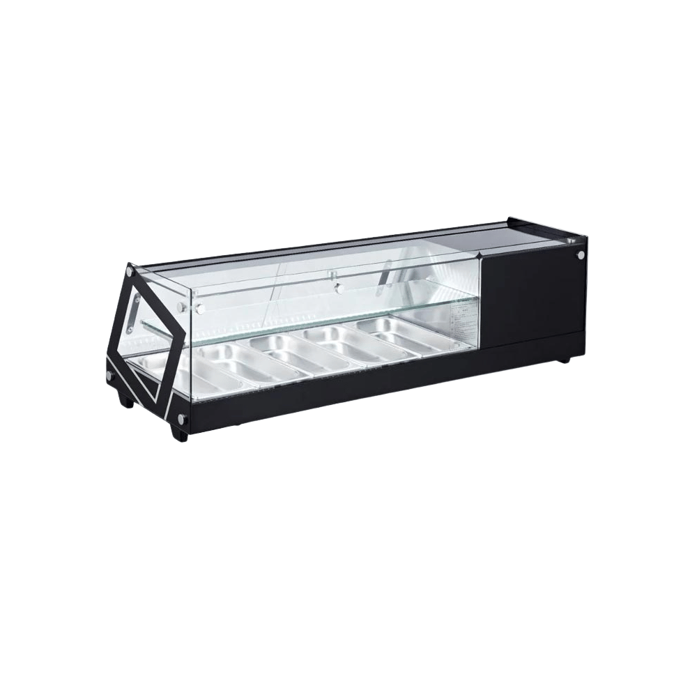 DTS-84L  Ön Düz Camlı, LED Aydınlatmalı, 84 Litre Set Üstü Soğuk Teşhir Ünitesi