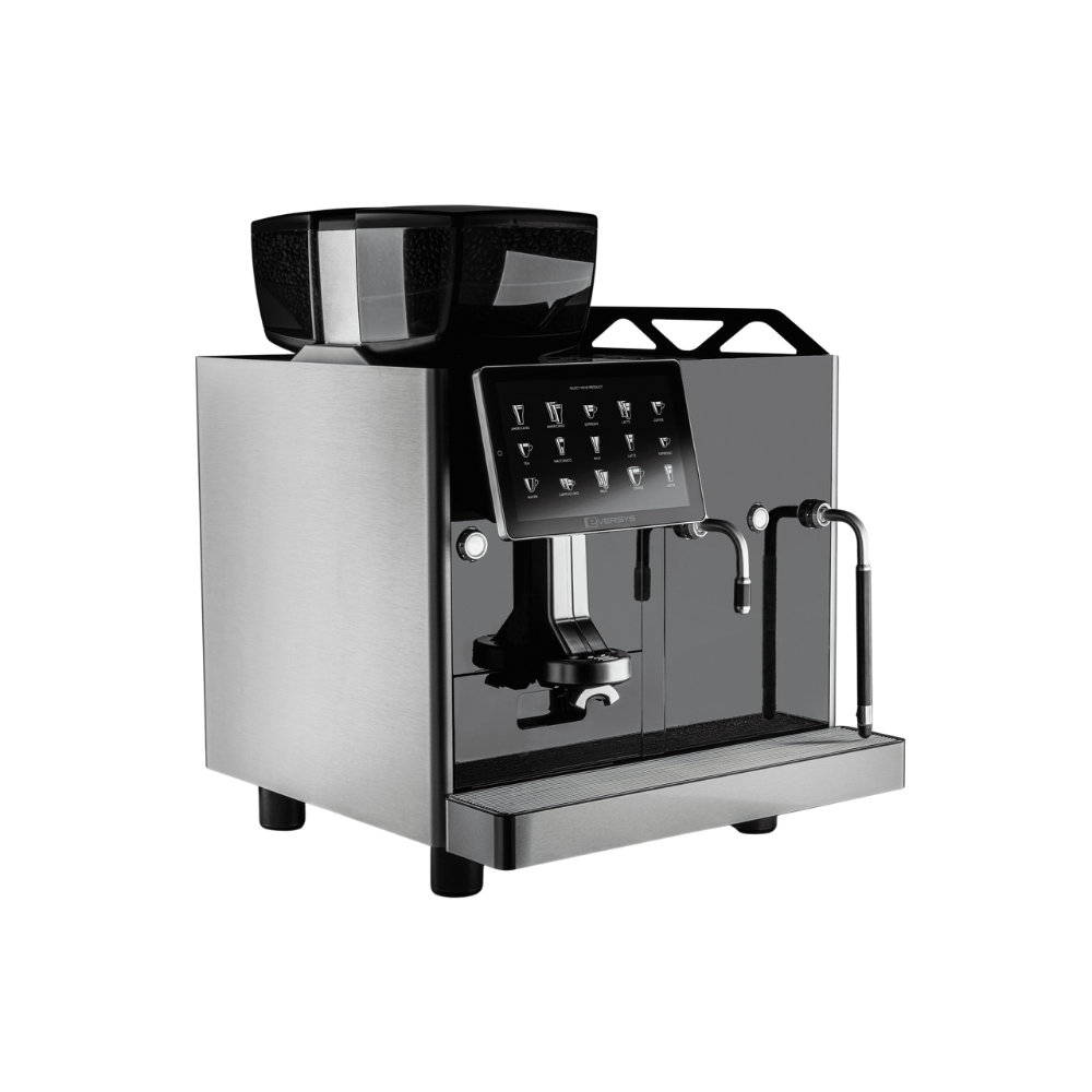 Eversys Enigma Classic E2'MS – 1 Gruplu Süper Otomatik Espresso Makinesi (Otomatik Süt Sistemi + Buhar Çubuğu + Sıcak Su Musluğu)
