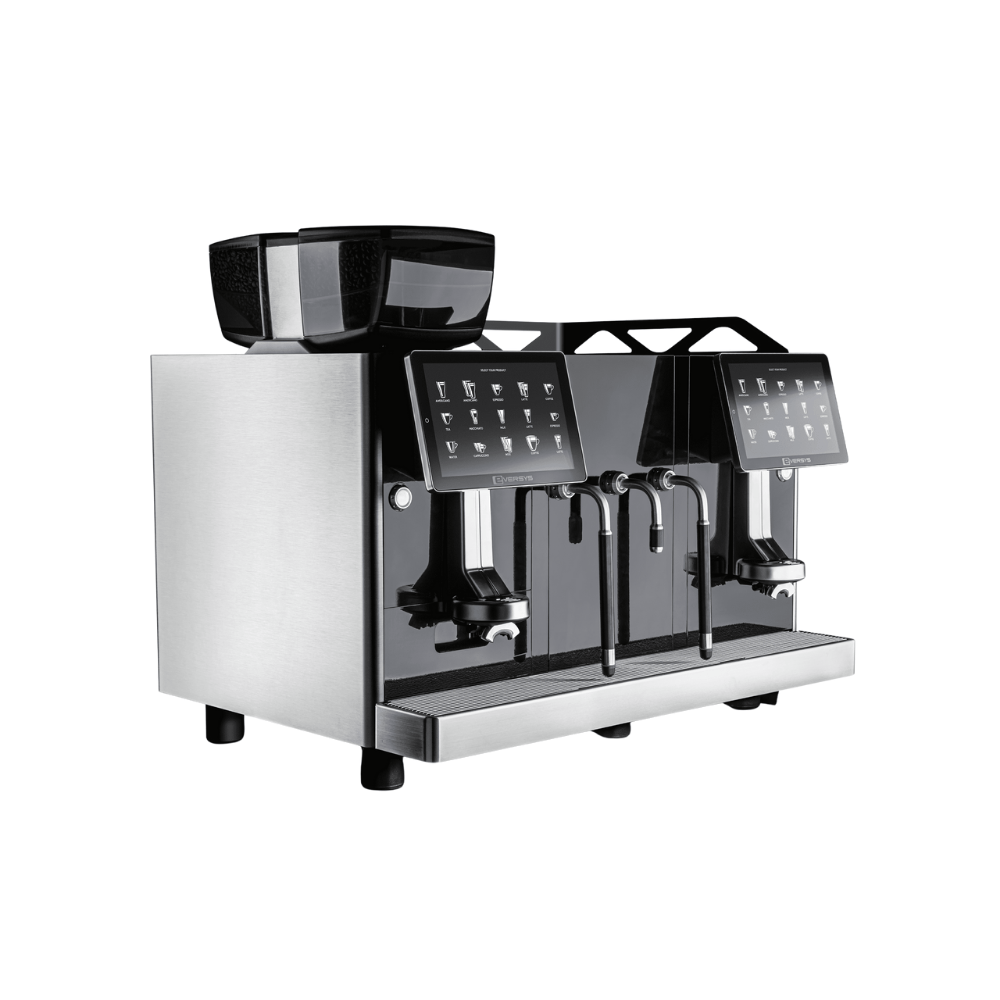 Eversys Enigma Classic E4'MS X Wide – 2 Gruplu Süper Otomatik Espresso Makinesi (Otomatik Süt Sistemi + Buhar Çubuğu + Sıcak Su Musluğu)