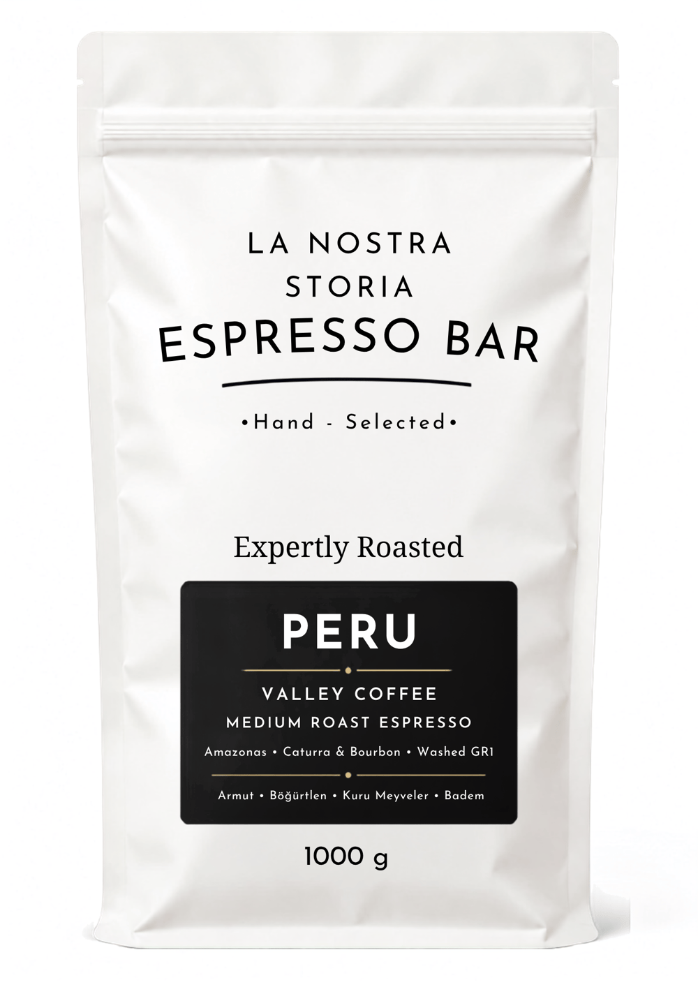 La Nostra Storia Coffee Peru Valley Coffee Medium Roast Espresso 1 kg