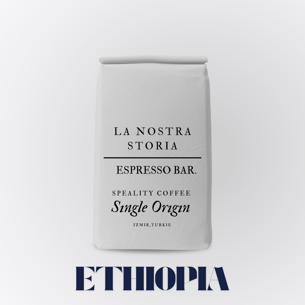 La Nostra Storia Türk Kahvesi Serisi - Ethiopia Sidamo Grade 1 Türk Kahvesi Çekirdeği 500 gr