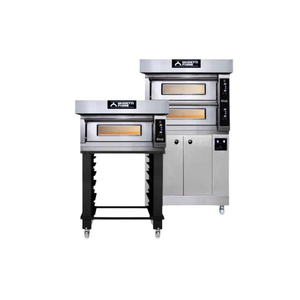Moretti Forni iDECK ID-D-105.105 – Çift Katlı Taş Tabanlı Elektronik Kontrollü Pizza Fırını