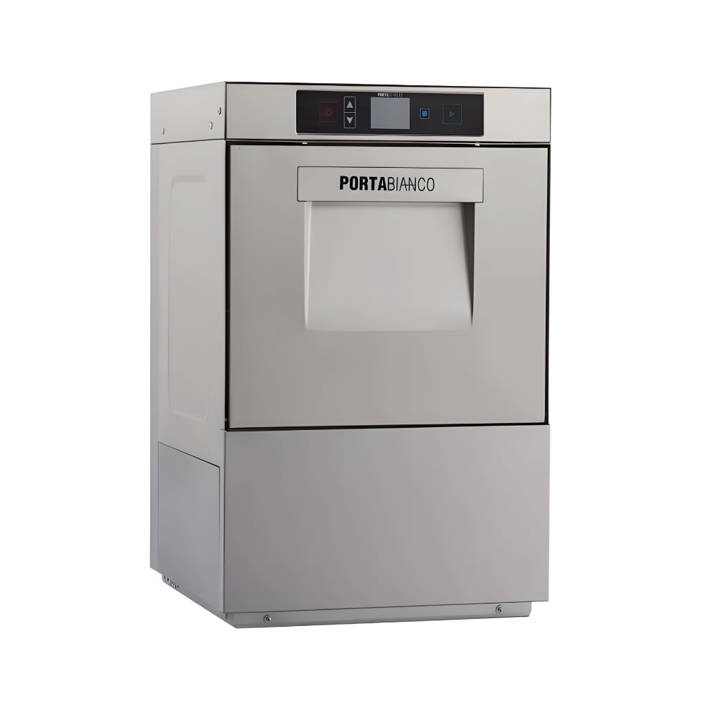 Portabianco PDW 400 TFT Bardak Yıkama Makinesi (Glasswasher) – TFT Kontrol, 5 Program, 400 Tabak/Saat, 400×400 Sepet