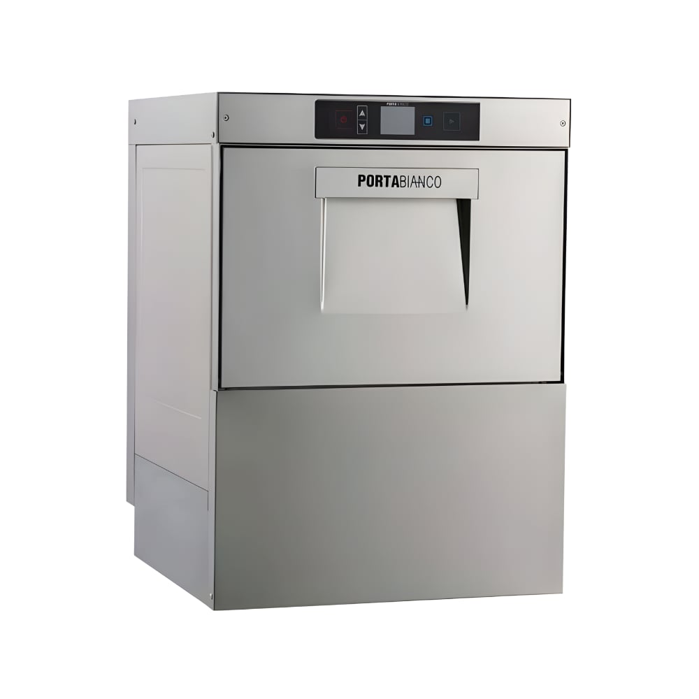 Portabianco PDW 500 TFT Tezgahaltı Bulaşık Yıkama Makinesi (Undercounter Dishwasher) – TFT Kontrol, 5 Program, 500 Tabak/Saat, 82°C Durulama