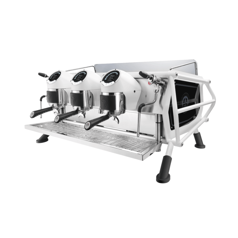 Sanremo Café Racer Custom Black & White, 3 Gruplu Otomatik Dozaj Ayarlı Multiboiler Espresso Kahve Makinesi