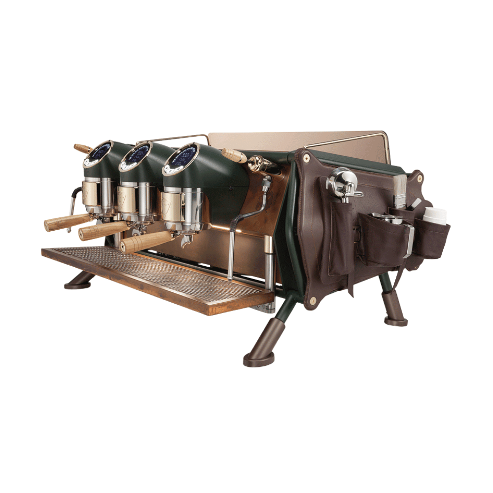 Sanremo Cafe Racer Custom Renegade, Leather Bags, 3 Gr Otomatik Dozaj Ayarlı Multiboiler Espresso Kahve Makinesi