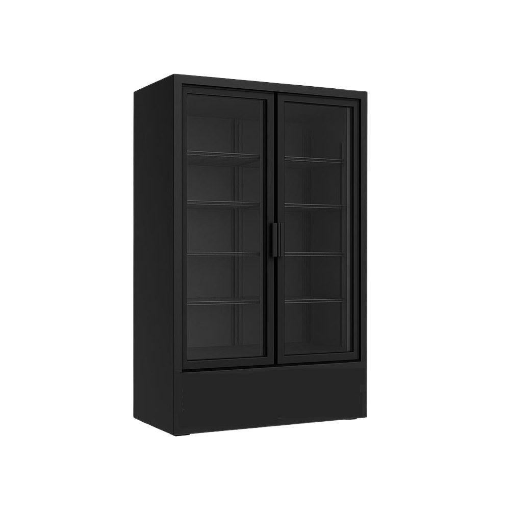 Senox SDS-770 DC 2 DF Siyah Şişe Soğutucu (Kanopili, Sürgü Kapılı) | 745/717 L | 5+5 Raf | 620 Şişe | IP24 | 0/+10°C