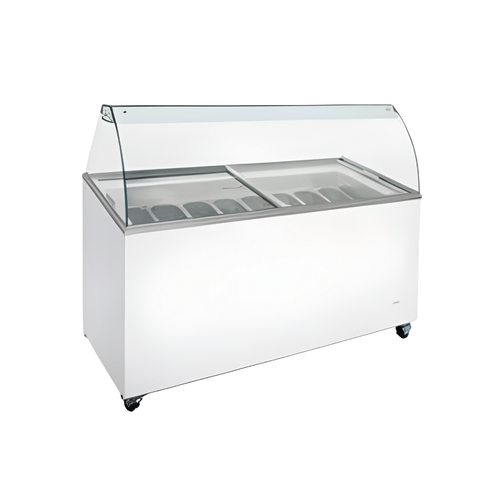 Senox / Simfer SYD-510 8 Gözlü Dondurma Reyonu | Temperli Cam | Kapak Kilitli | R290a