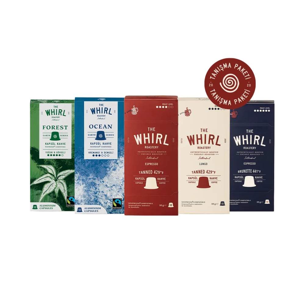 The Whirl Kapsül Kahve Premium Tadım Paketi 5 x 10