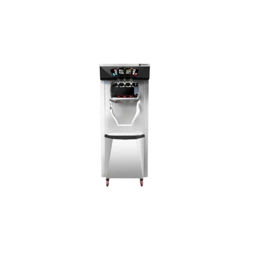 Vosco VSC-28F – Üç Kollu Soft Dondurma Makinesi (Zemin Tipi / Kompresörlü)