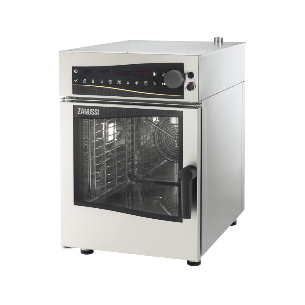Zanussi Eazy Kompakt 240009 – Elektrikli Konveksiyon Nemlendirmeli Fırın (6xGN1/1, Sağdan Menteşeli)