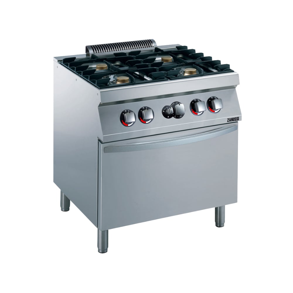 Zanussi EVO 700 – 4 Açık Ateşli Gazlı Kuzine, Elektrikli Fırınlı (372003)