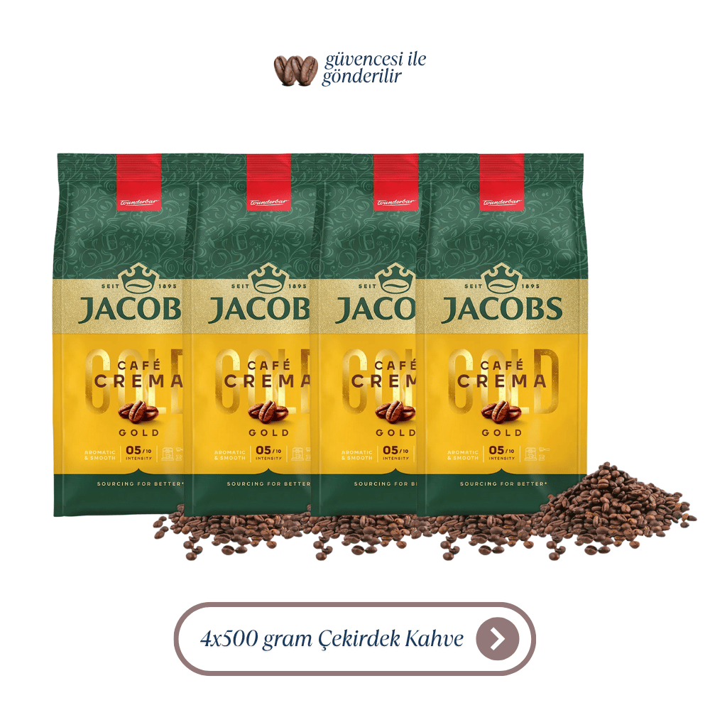 Jacobs Cafe Crema Çekirdek Kahve 4x500g