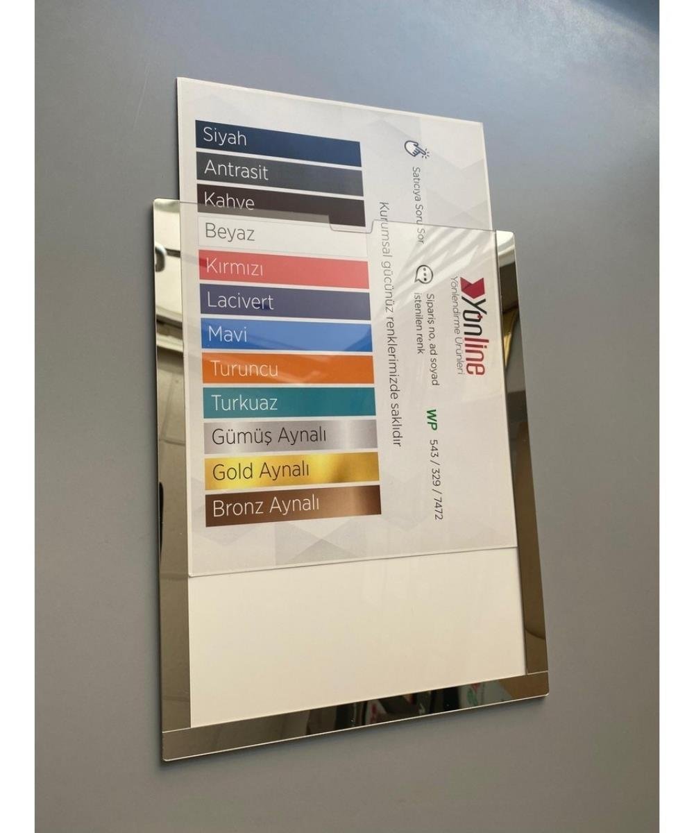 10 Adet A4 Gümüş Değiştirilebilir Föylük