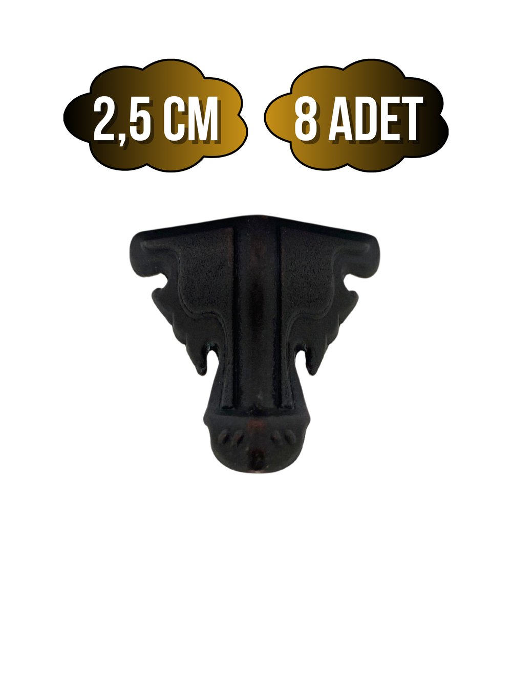Kelebek Metal Ayak Çeyiz ve Hediye Kutusu Mobilya Ayağı(2,5CM)(BRONZ)