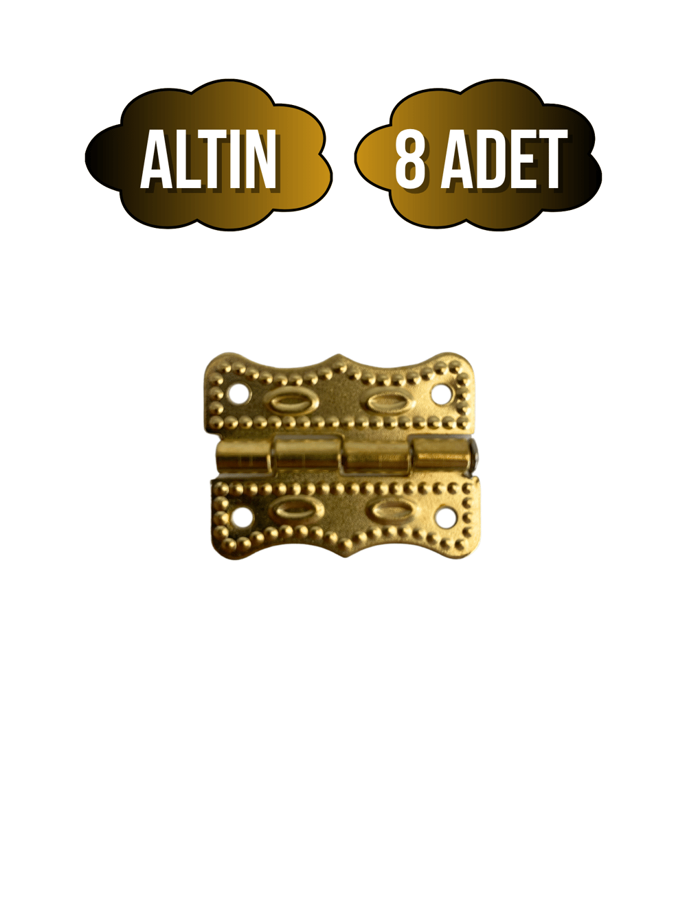 Papatya Tavla Menteşesi Mobilya Kutu Menteşesi(ALTIN)(EN:3CM BOY:2CM)