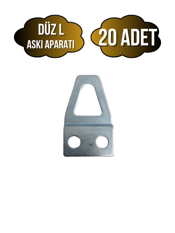 Tablo ve Çerçeve Askı Demiri L Askı Aparatı(METAL)(BOY:35MM EN:20MM)