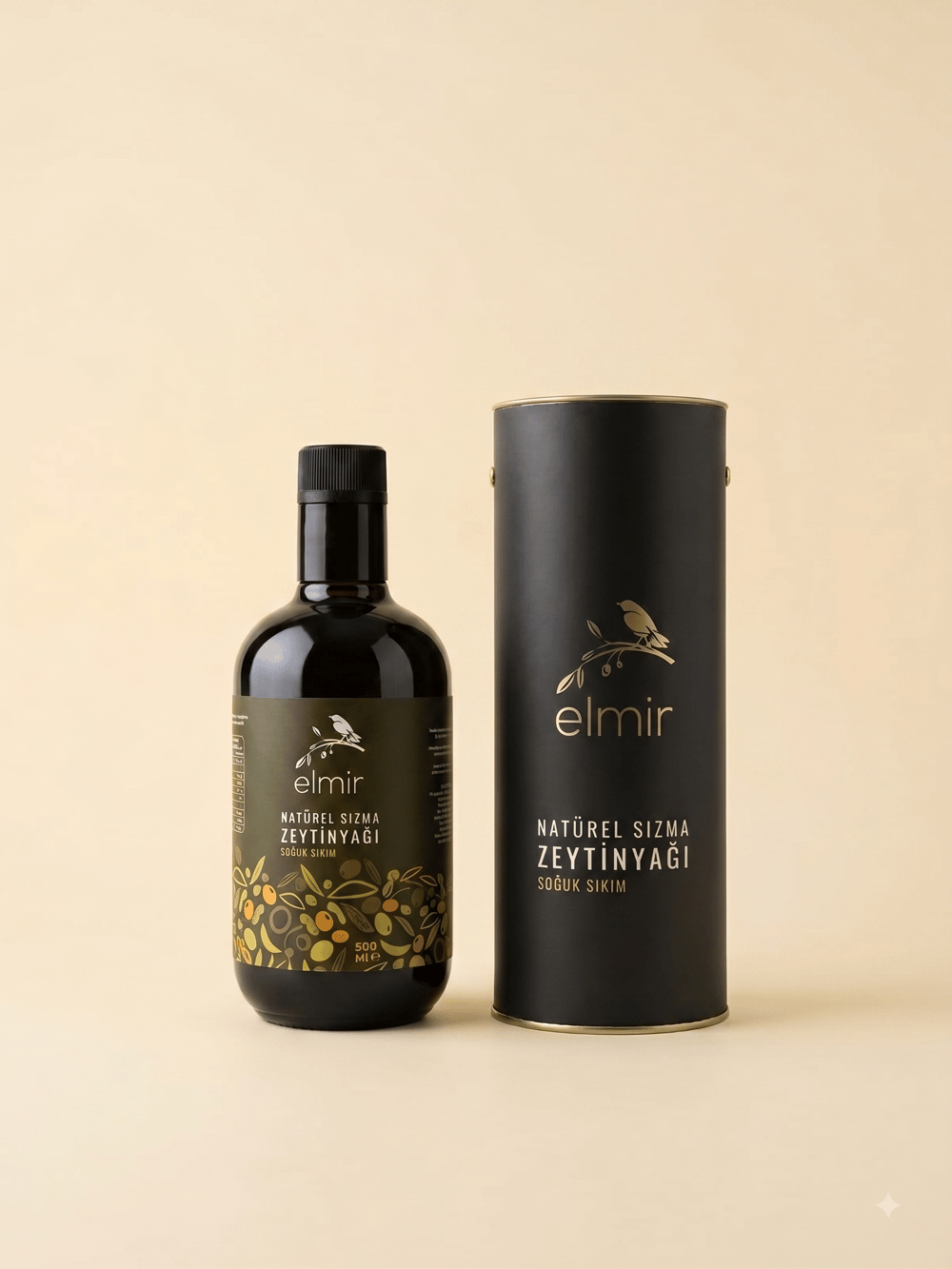 Natürel Sızma Zeytinyağı 500 ML Cam Şişe (Kutulu)