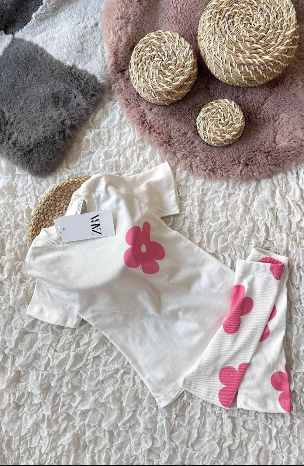  1-6 Yaş Daisy Biker Taytlı Takım
