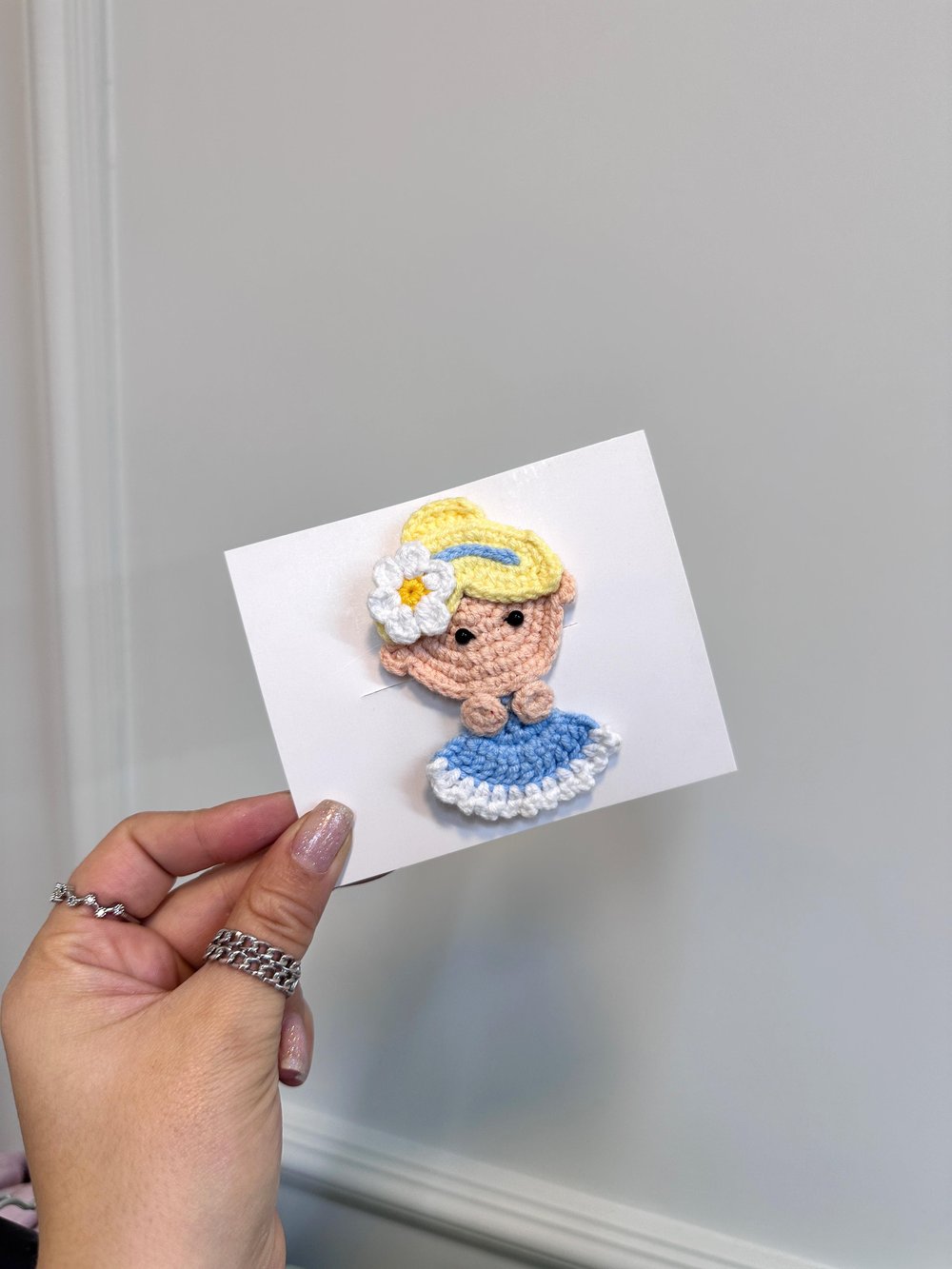  Sarı Prenses Amigurumi Klips Toka