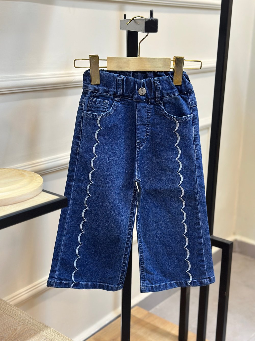 2-5 Yaş Nakış Detaylı Jean Pantolon
