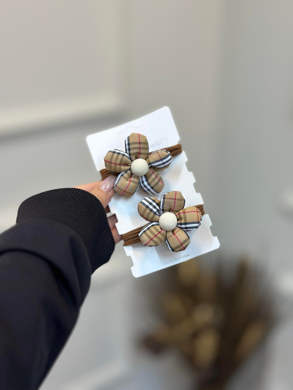 2'li Burberry Kahve Bağlama Tokası