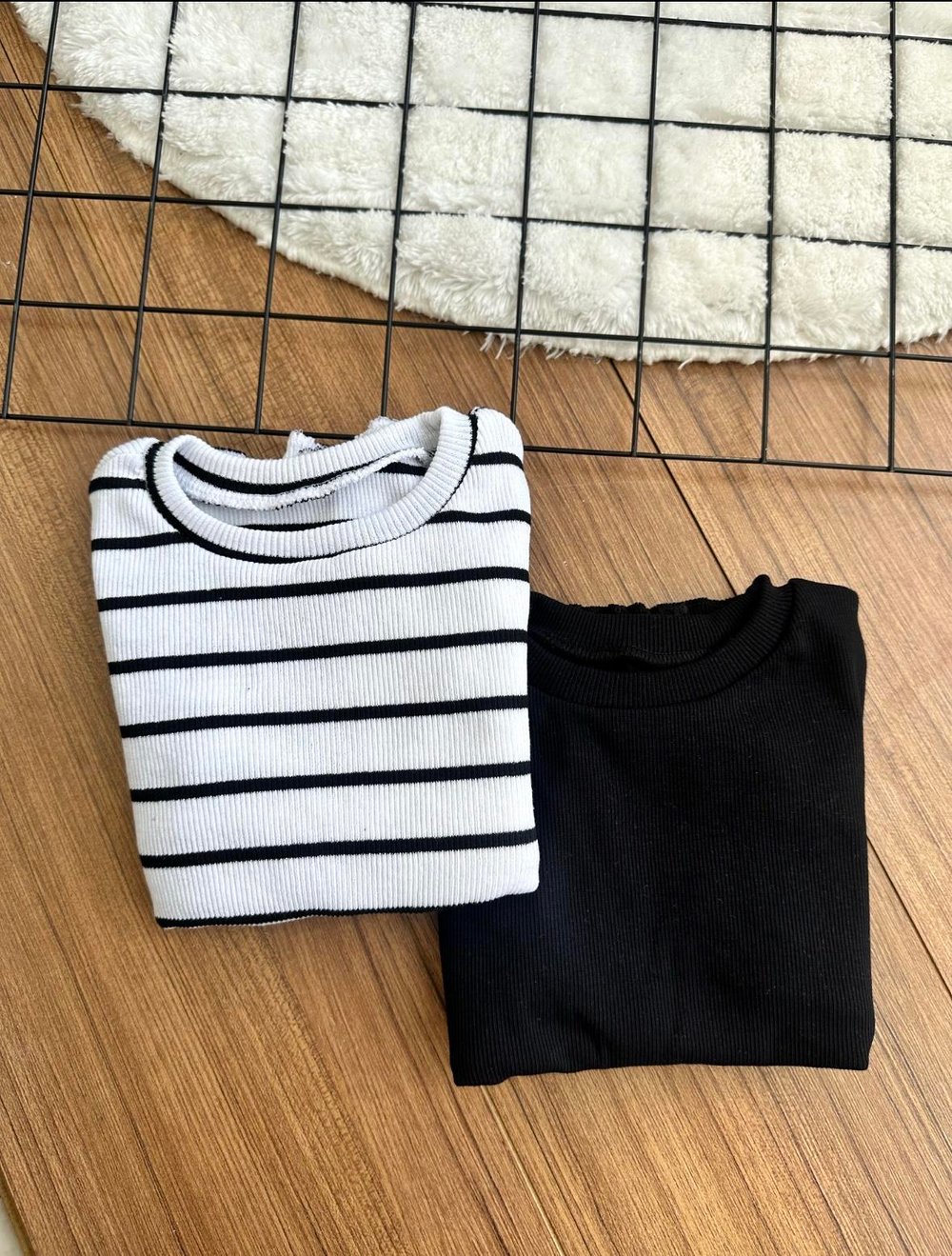 2'li Siyah Çizgili & Siyah Fitilli Body