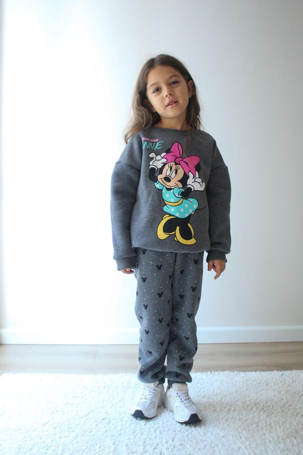 3-10 Yaş Şardonlu Minnie Alt Üst Takım