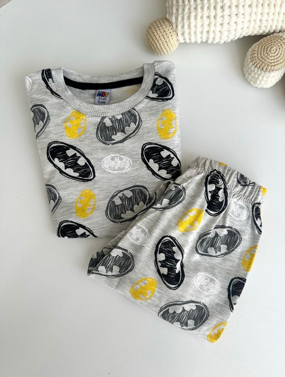 3-7 Yaş Batman Alt Üst Pijama takım