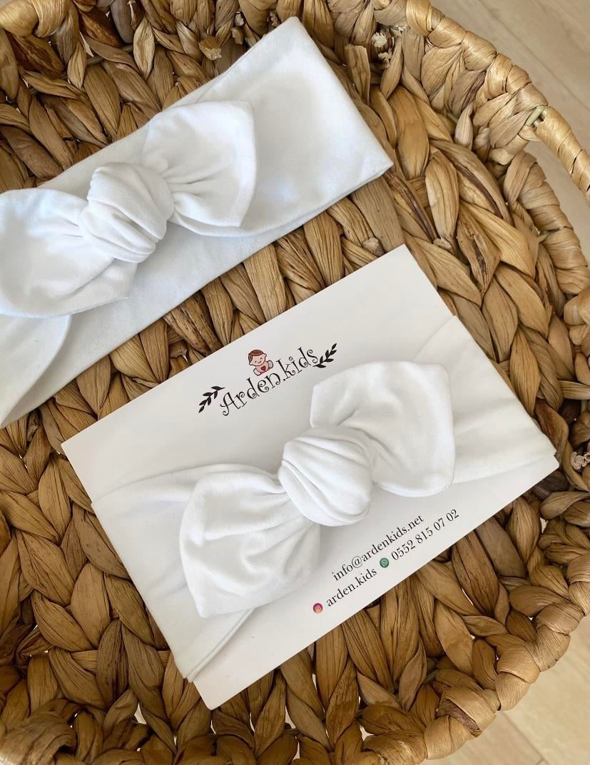 Beyaz Tavşan Kulak Bandana