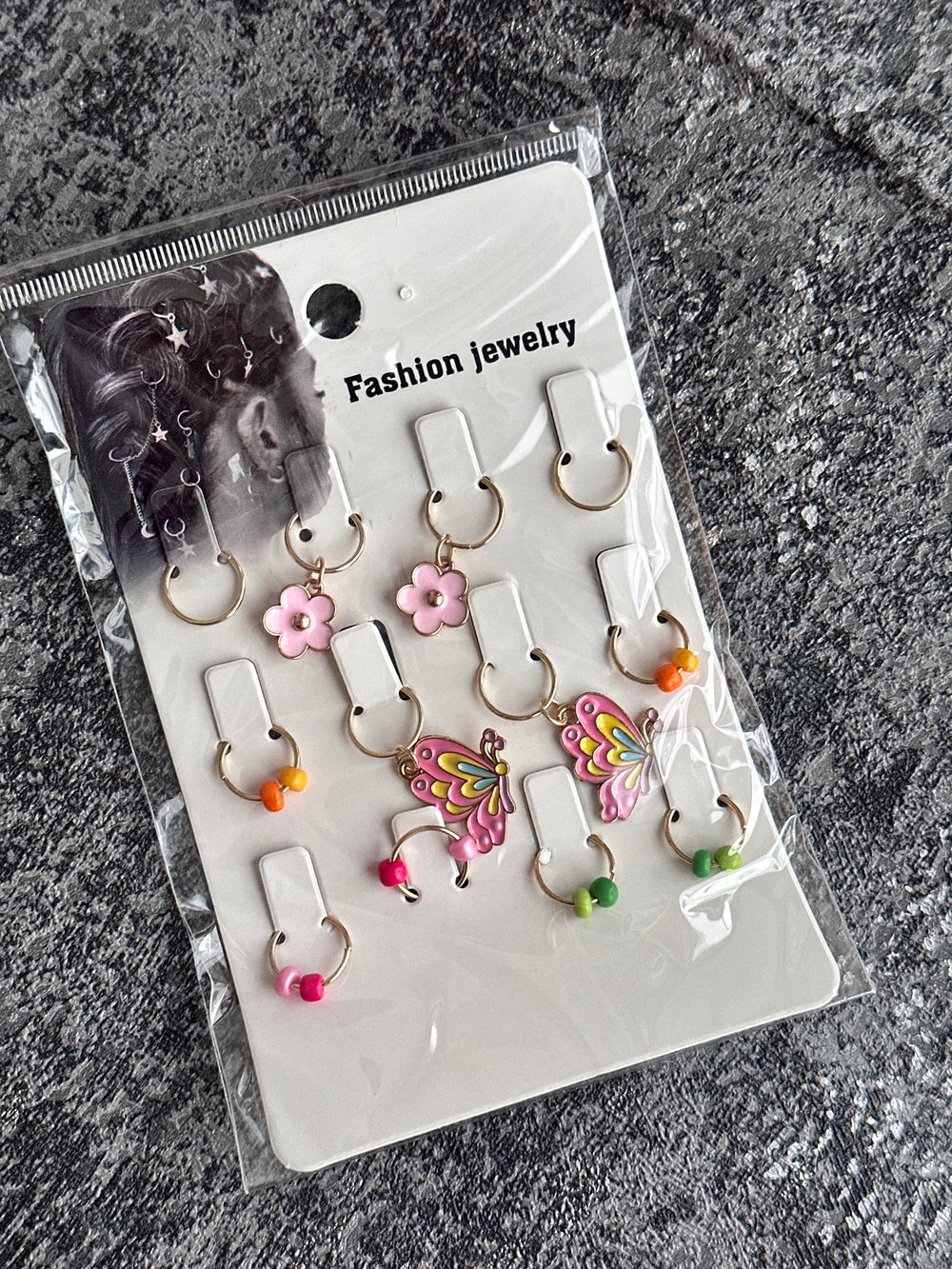 Kelebek Model Saç Küpesi
