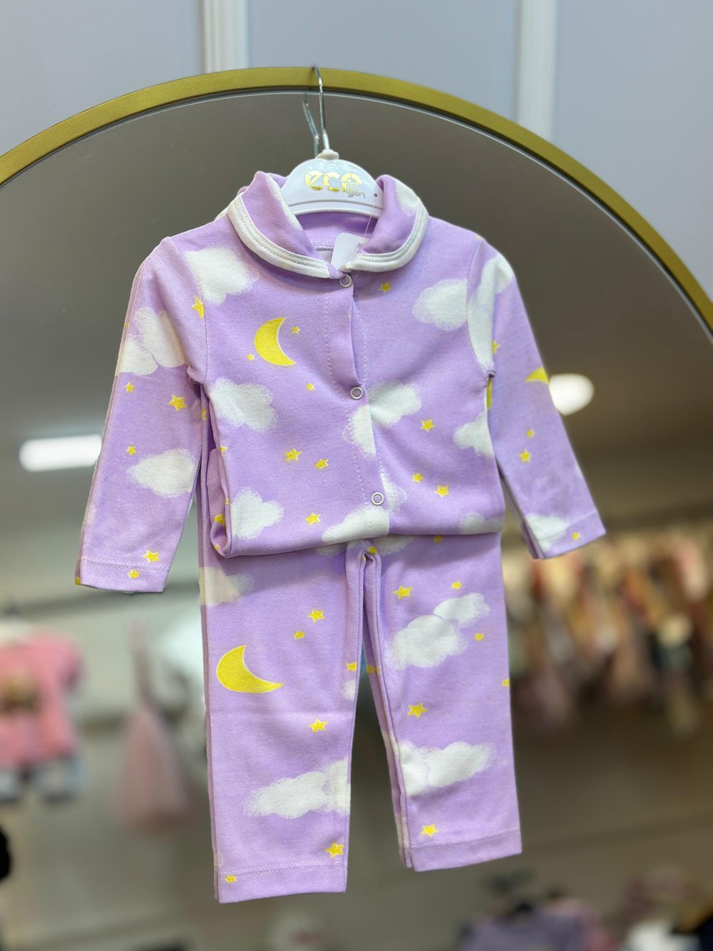 Lila İyi Geceler Pijama Takımı