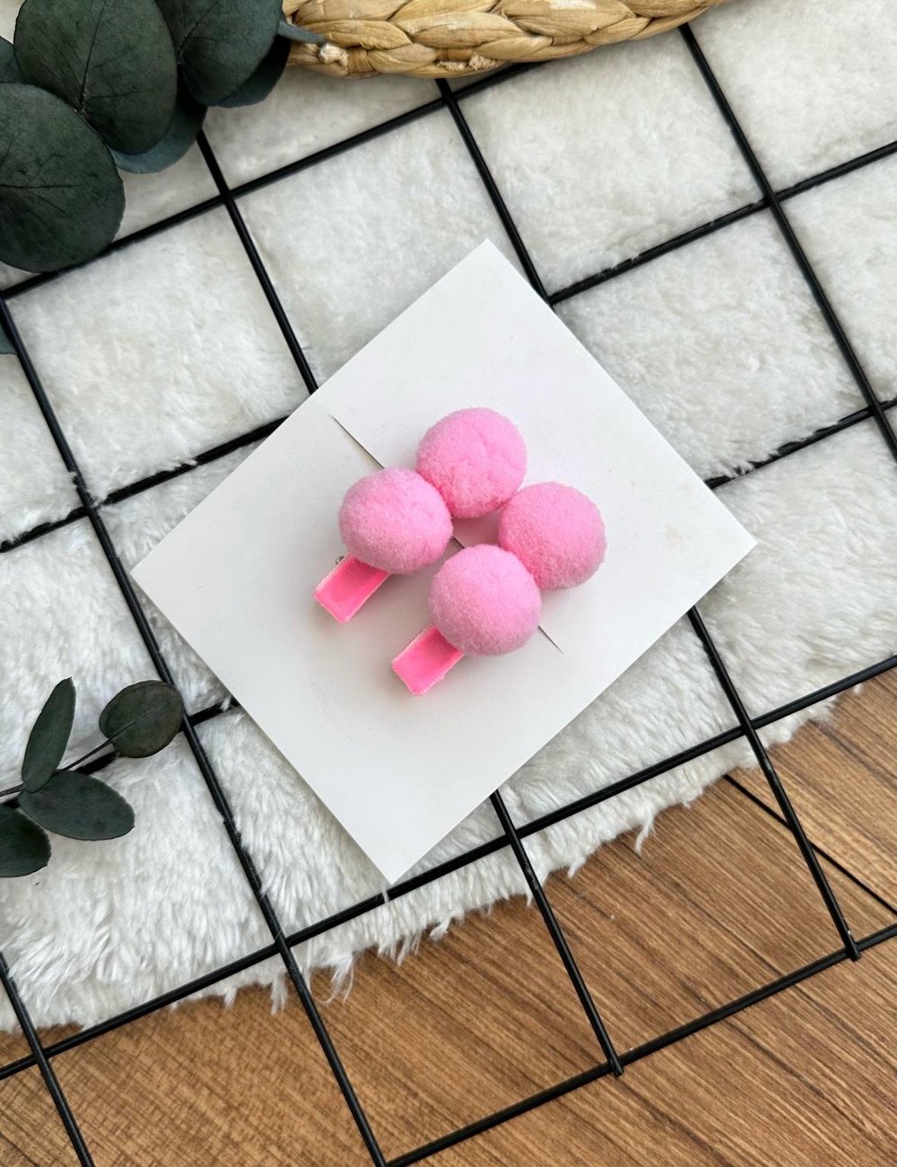 Pudra Ponpon Klips Set