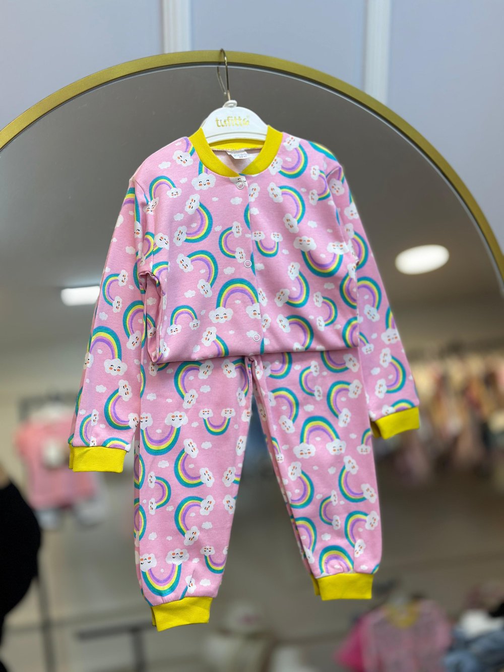 Raninbow Düğmeli Pijama Takımı