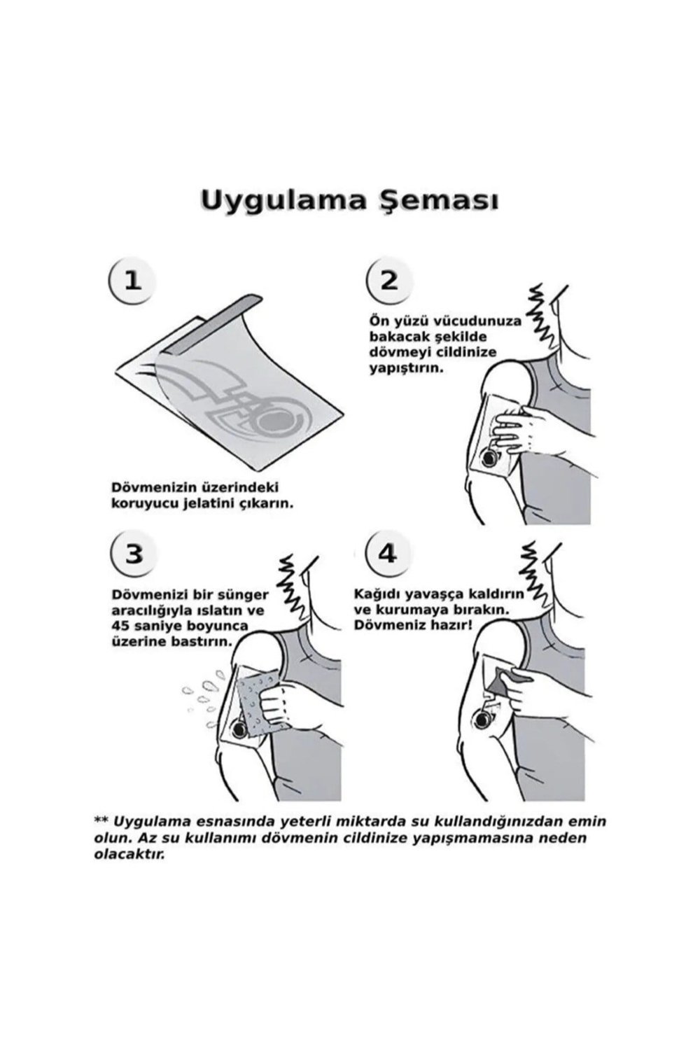 Al My Life Yazılı Paralı El Figürlü Geçici Vücut Dövmesi
